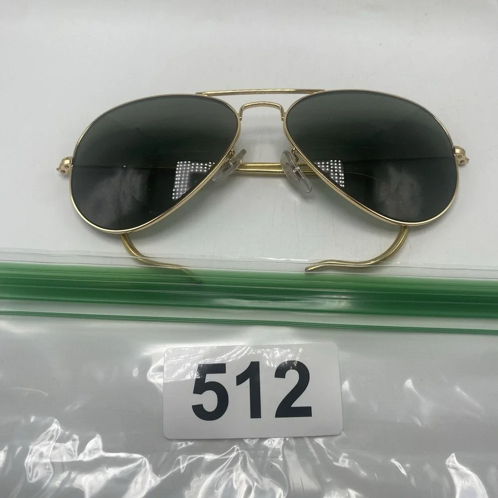 Coach Sunglasses Women FRAME ONLY Aviator Gold Brown 512
